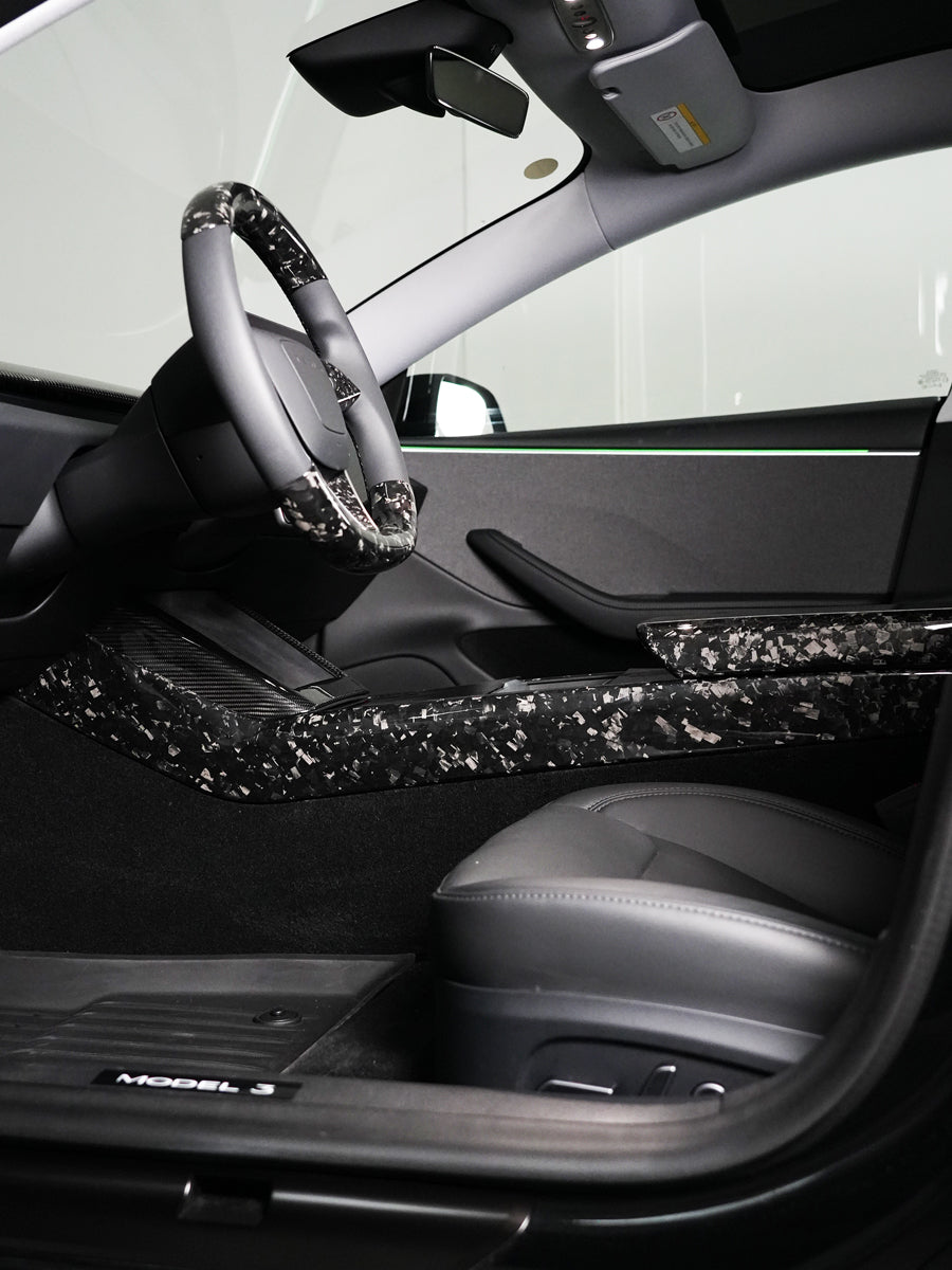 Flancs de console carbone pour Tesla Model 3 et Y (2024+) — photo 3