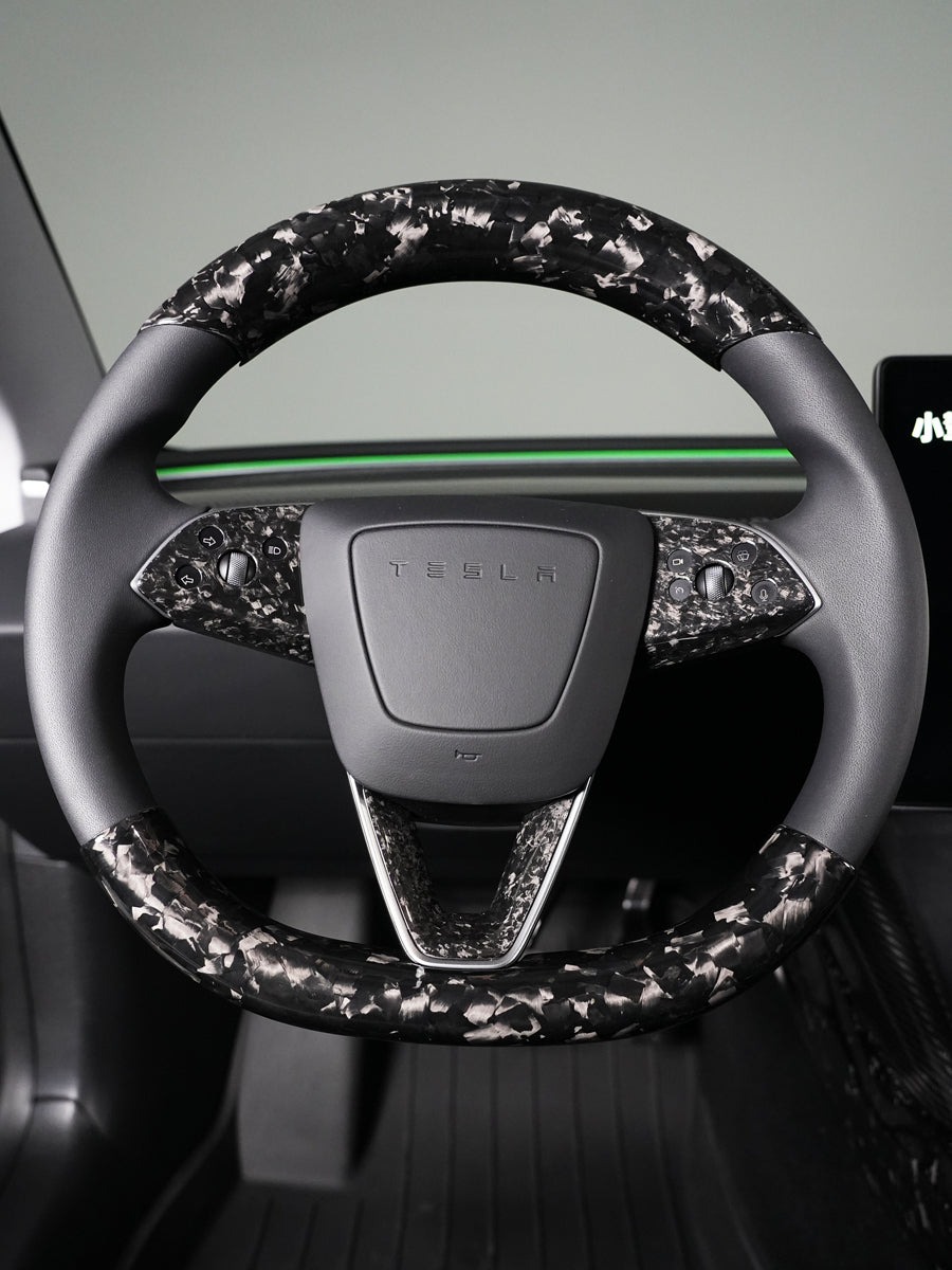 Insert V de volant carbone pour Tesla Model 3 et Y (2024+) — photo 5