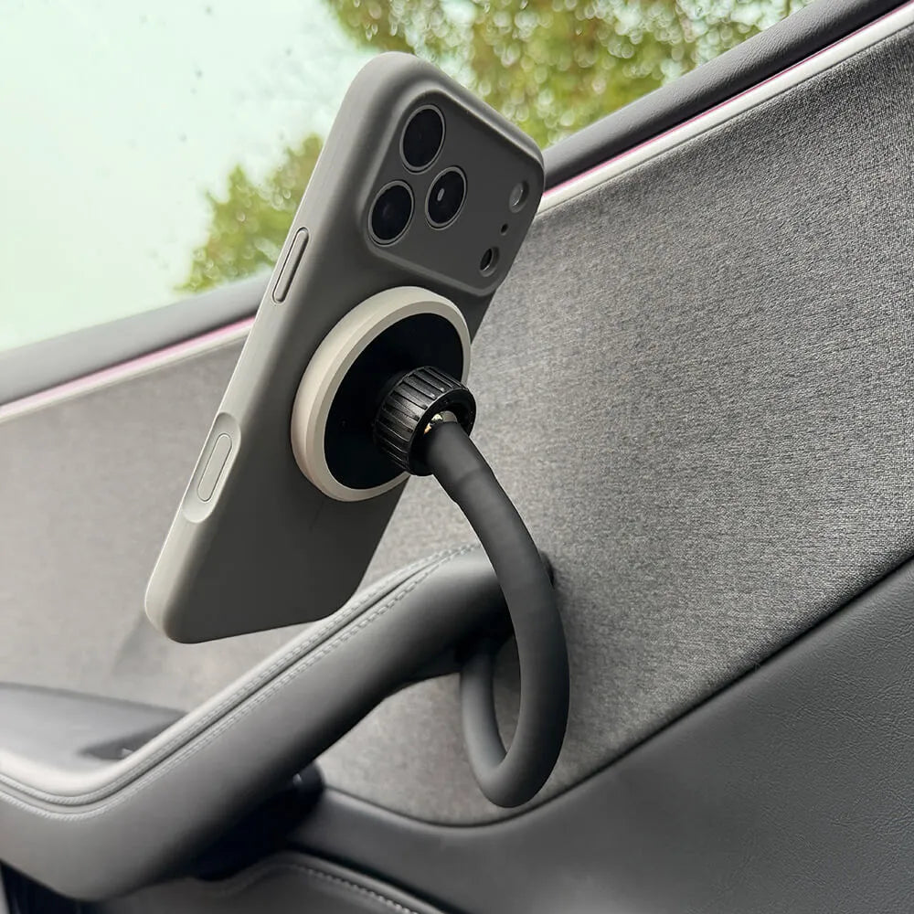 Tesline FlexArm — Support téléphone col-de-cygne pour Tesla Model 3 et Model Y