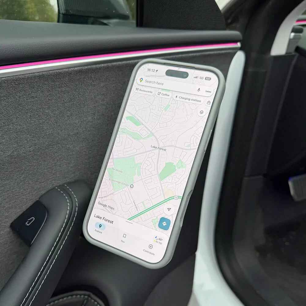 Tesline FlexArm — Support téléphone col-de-cygne pour Tesla Model 3 et Model Y