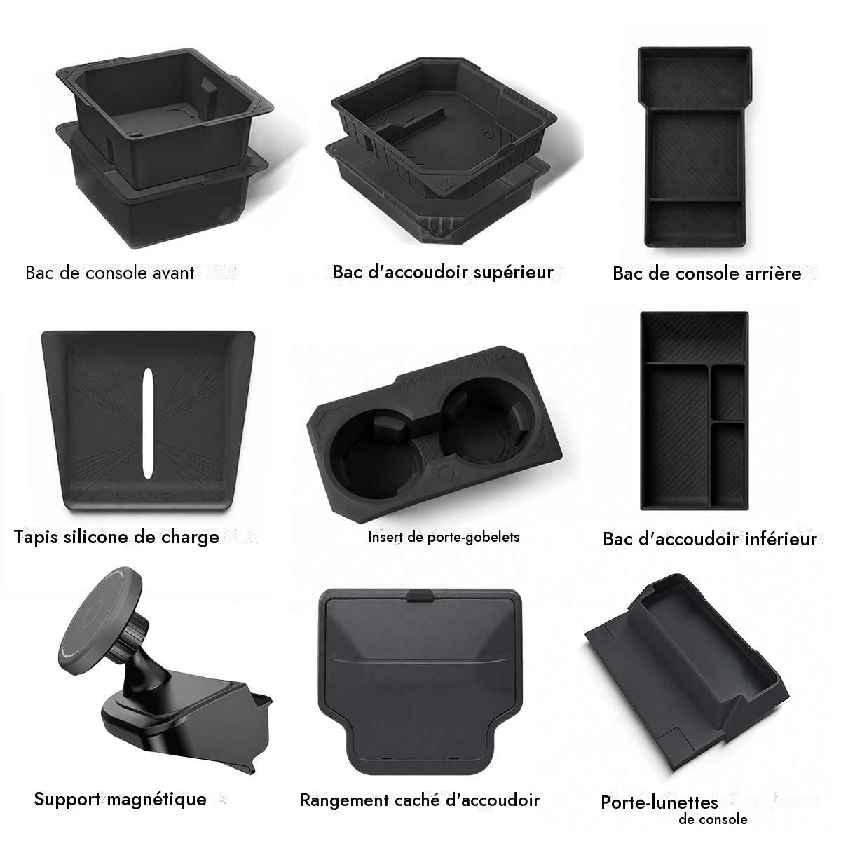 Tesline Kit de rangement d'habitacle — visuel 2