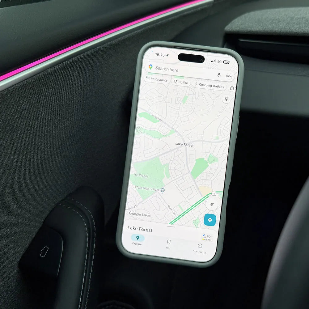 Tesline FlexArm — Support téléphone col-de-cygne pour Tesla Model 3 et Model Y