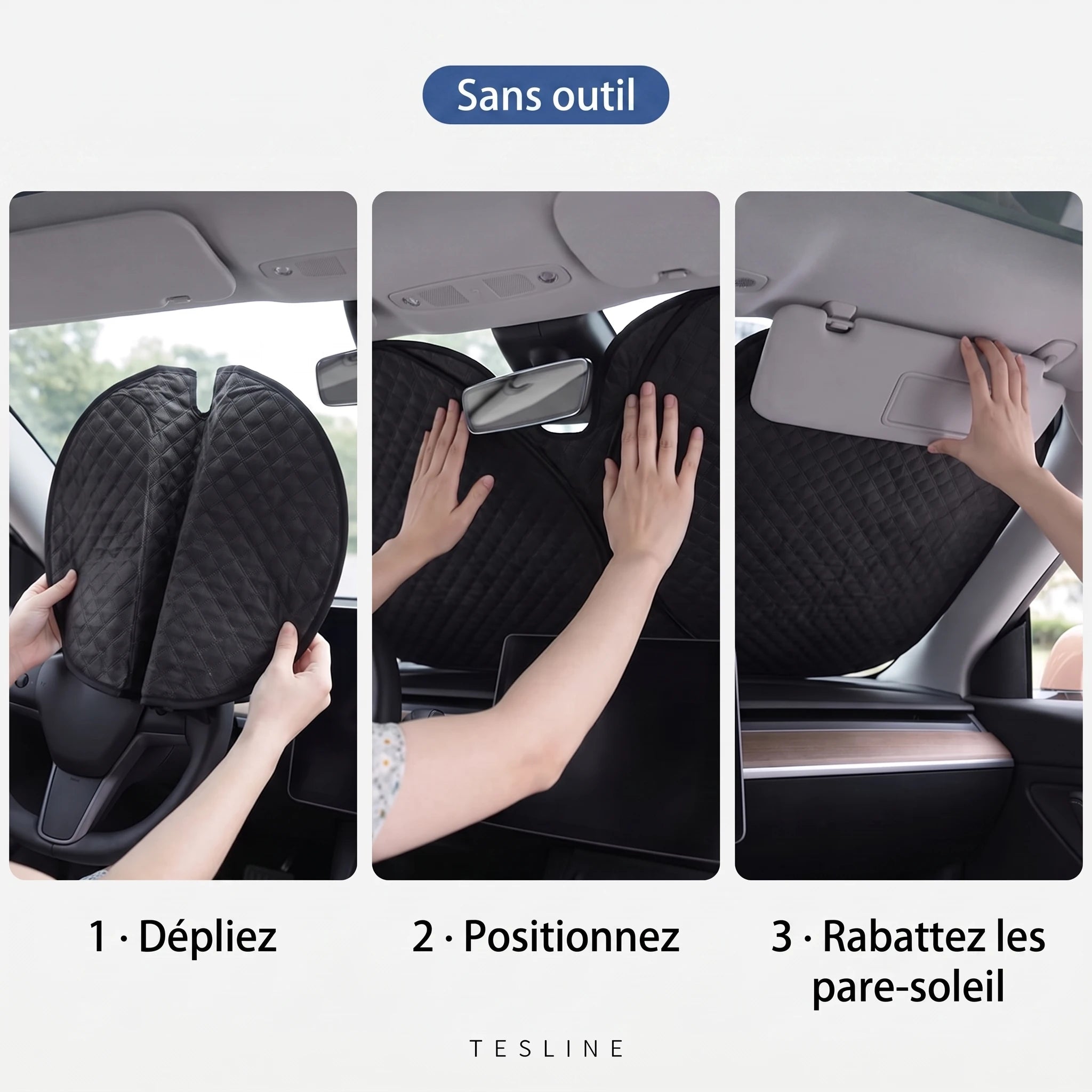 Pack Pare-soleil Complet pour Tesla Model Y — photo 5