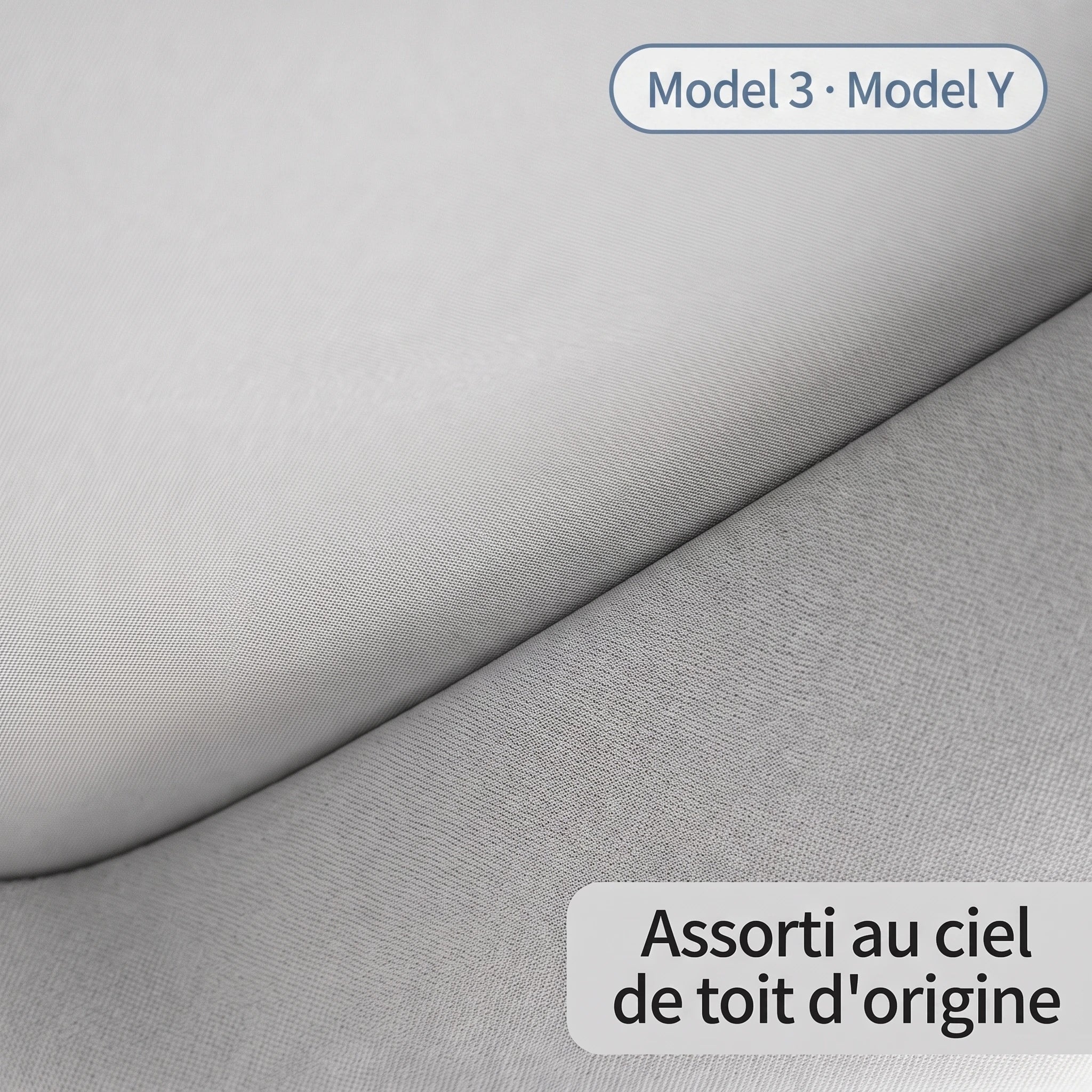 Tissu du pare-soleil assorti au ciel de toit d'origine — Model 3 et Model Y